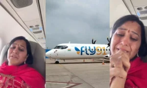 4 घंटे का मिड-एयर खौफ: Fly91 फ्लाइट में यात्री रोते-प्रार्थना करते दिखे
